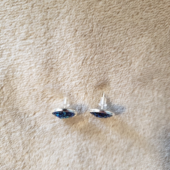 Geode earrings 12mm - Picture 2 of 3